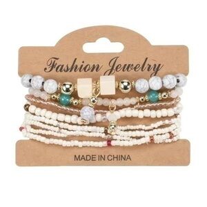 Fashion Jewelry Multicolor Beaded‎ Bracelet Set